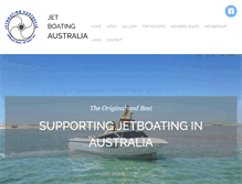 Tablet Screenshot of jetboatingaustralia.com